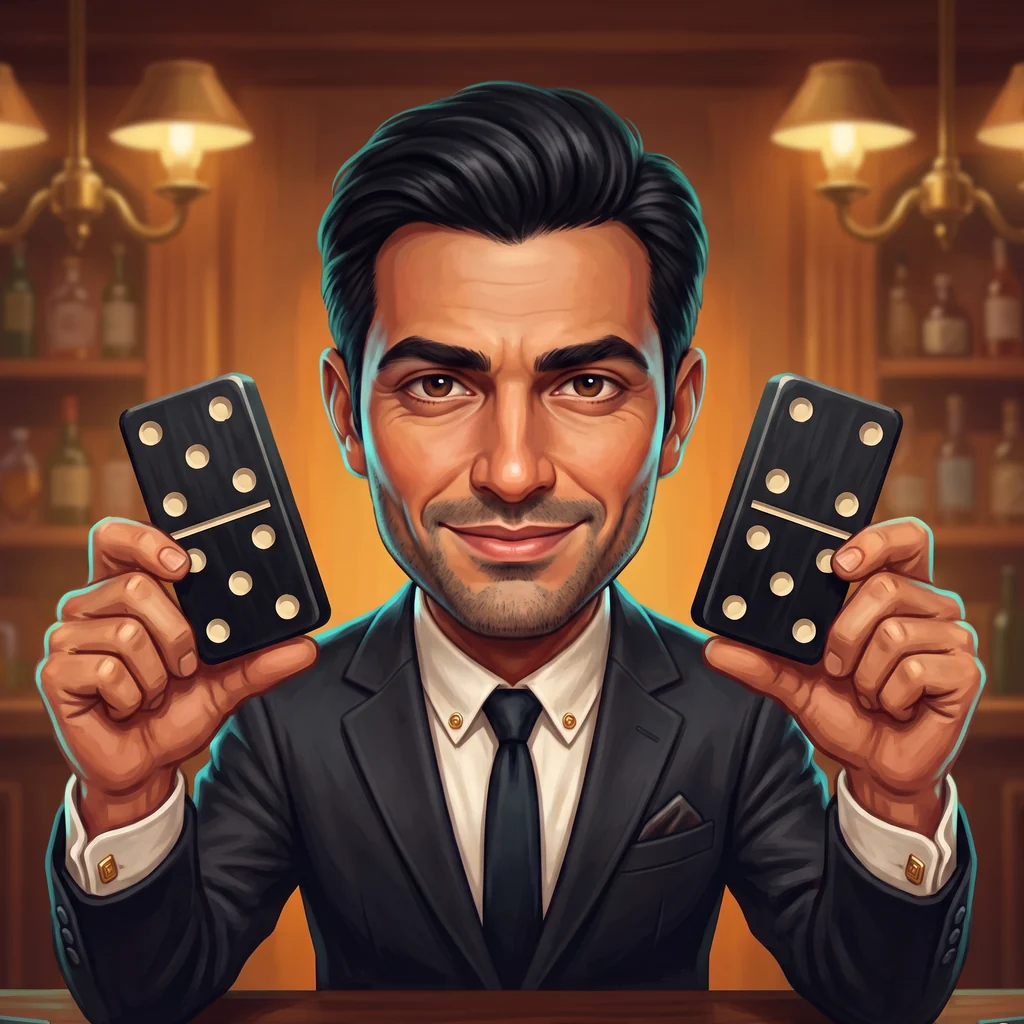 Domino masası · çift-altı takımıyla çekmeli domino